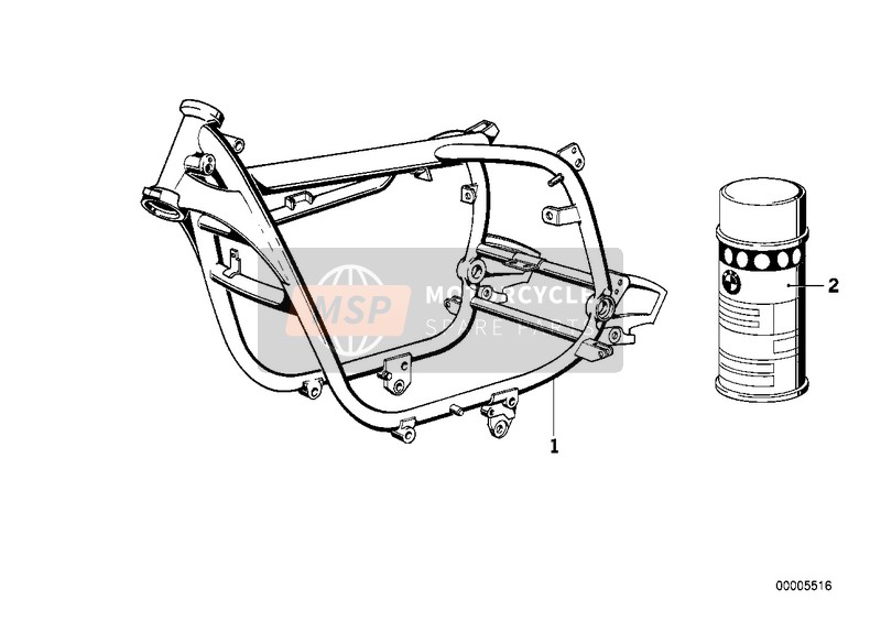 BMW R 80 G/S 1982 Telaio anteriore per un 1982 BMW R 80 G/S