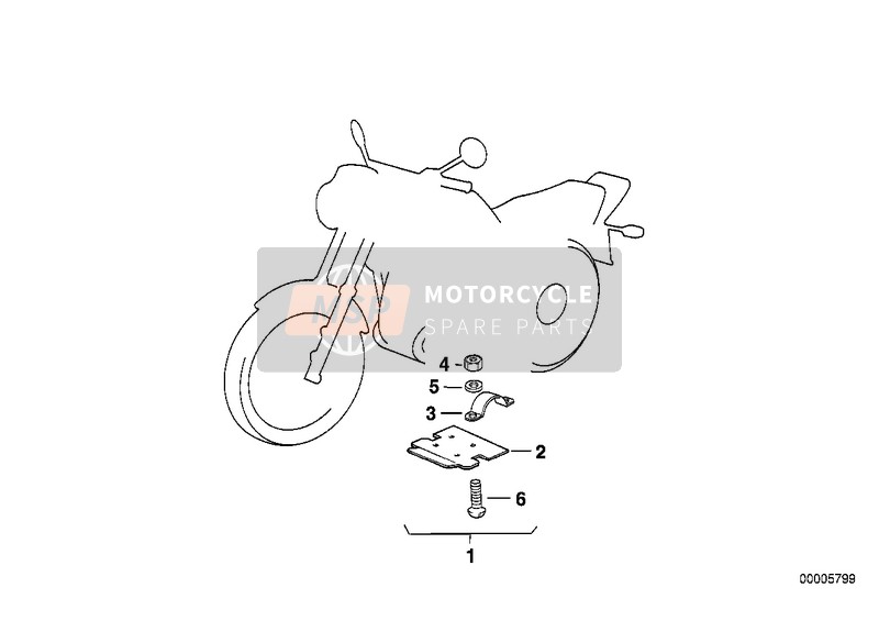 BMW R 80 G/S 1982 Protezione delle parti inferiori per un 1982 BMW R 80 G/S