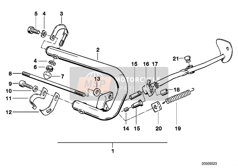 BMW R 80 G/S 1988 SAFETY BAR for a 1988 BMW R 80 G/S