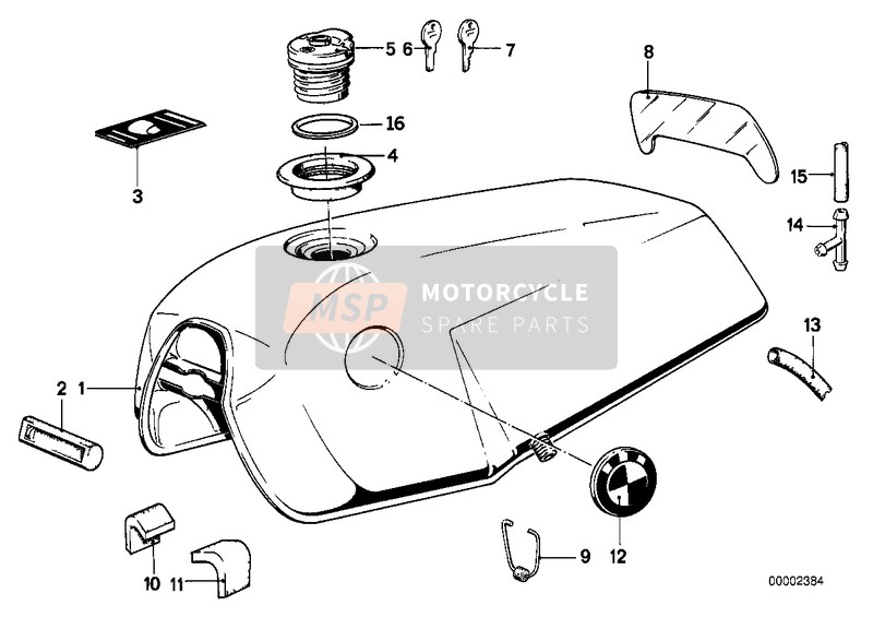 16111453417, Fuel Tank Prime Coated, BMW, 0