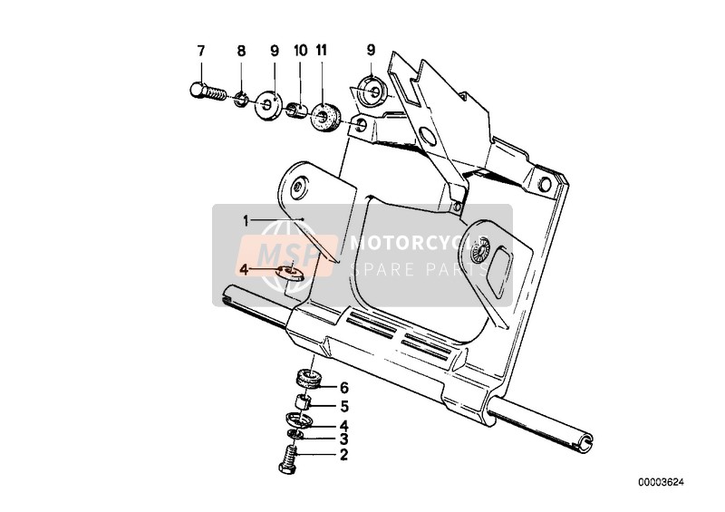 BMW R 80 ST 1992 Placa frontal para un 1992 BMW R 80 ST