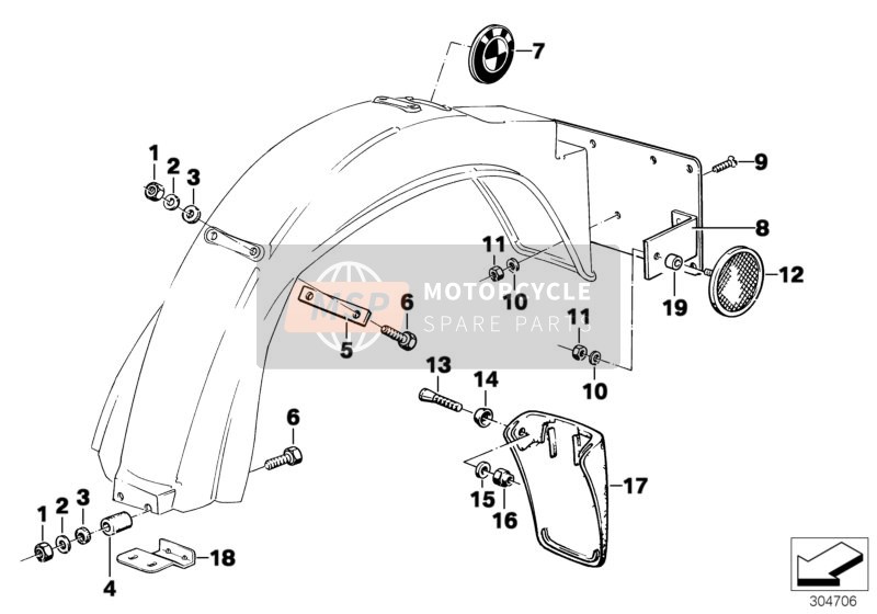 WHEEL COVER, REAR