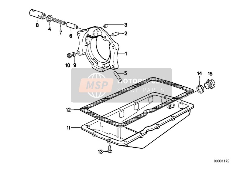 BMW R 65 (20KW) 1986 OIL PAN for a 1986 BMW R 65 (20KW)