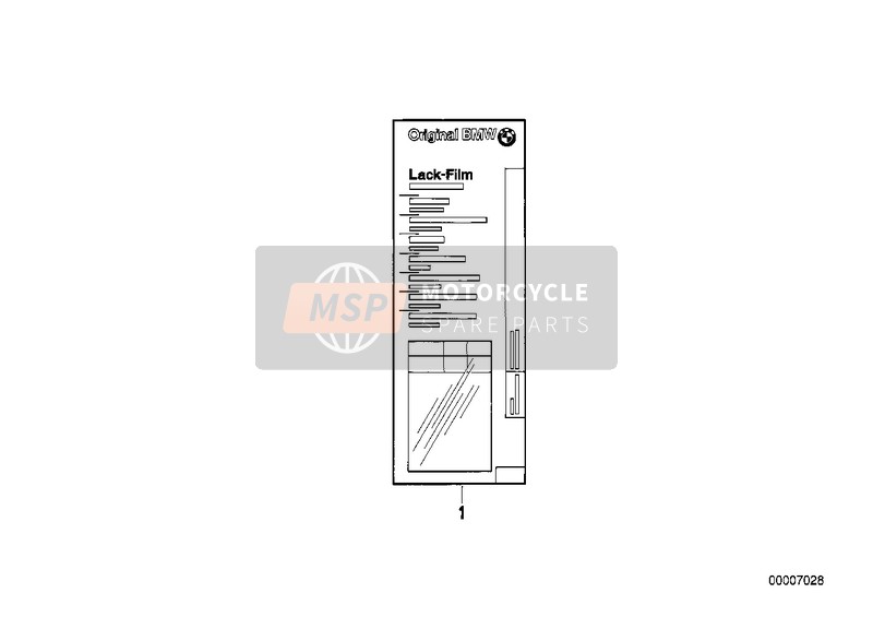 BMW R 65 (35KW) 1989 PAINT-FILM for a 1989 BMW R 65 (35KW)