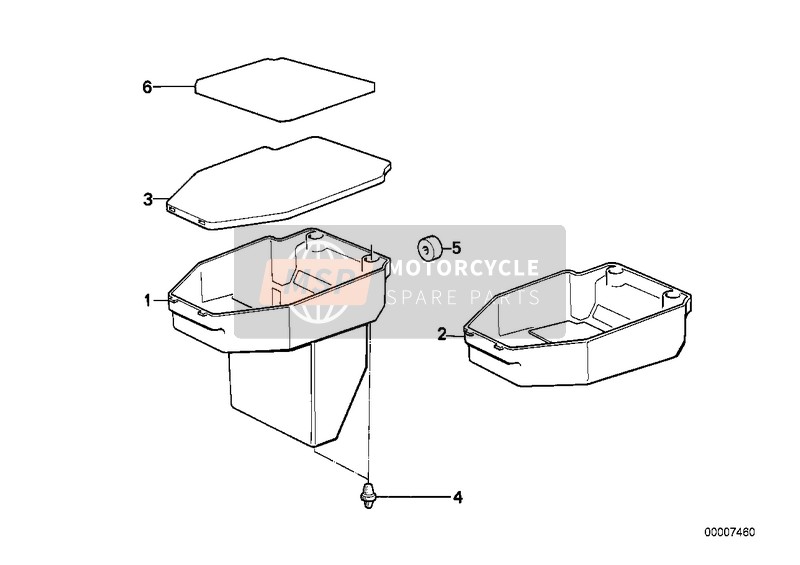 BMW R 65 (35KW) 1985 TOOL BOX for a 1985 BMW R 65 (35KW)