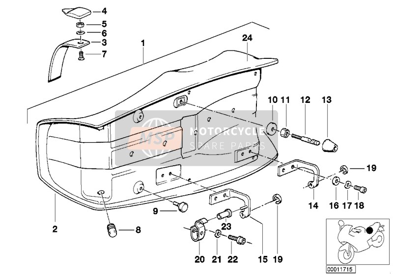 BMW R 65 (35KW) 1990 Bench seat for a 1990 BMW R 65 (35KW)