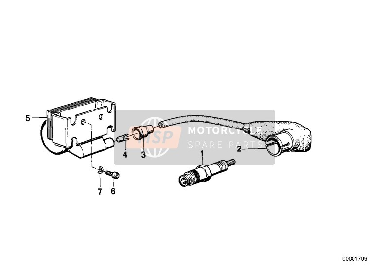 BMW R 65 (35KW) 1990 IGNITION SYSTEM for a 1990 BMW R 65 (35KW)