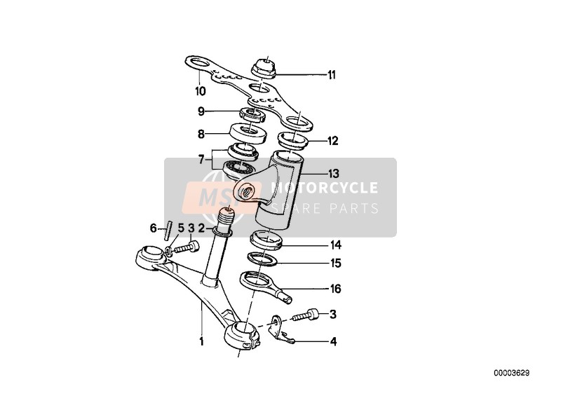 BMW R 65 (35KW) 1985 LOWER FORK CROSS BRACE for a 1985 BMW R 65 (35KW)