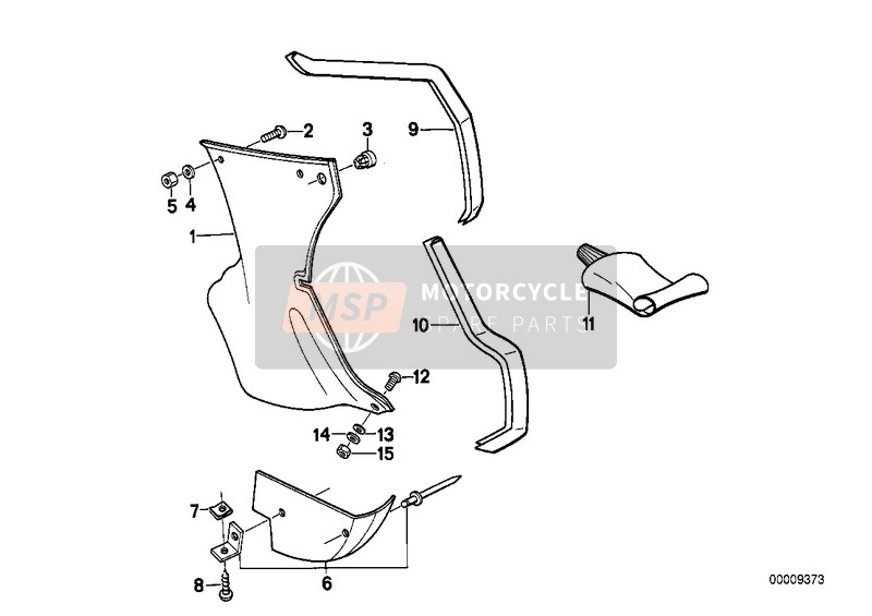 51724257355, Gouttiere De Protection Super. Gauche, BMW, 0