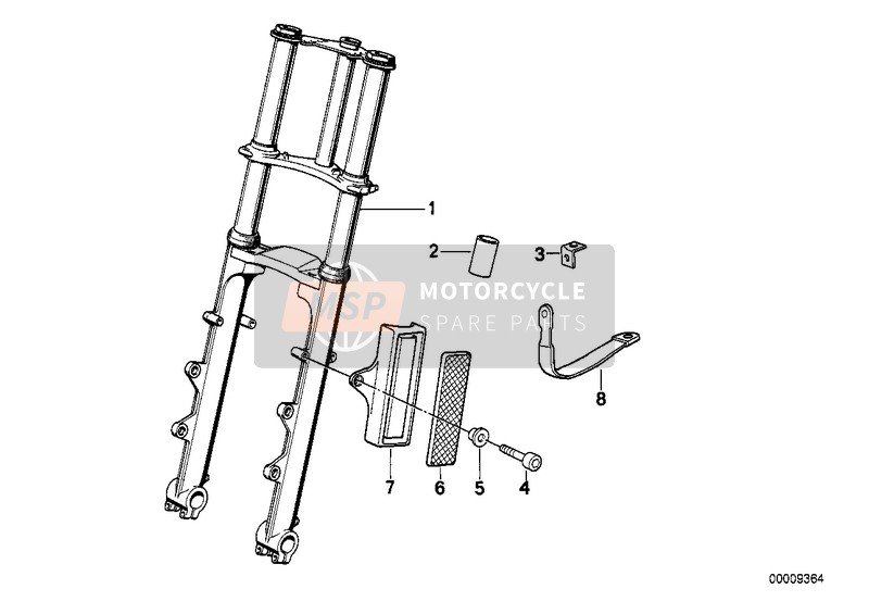 BMW R 65 RT SF 1992 Forcella telesc.-enti pubbl. renania per un 1992 BMW R 65 RT SF