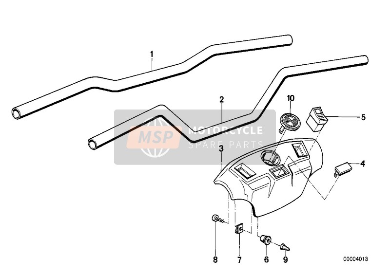 BMW R 65 RT SF 1990 Guidon pour un 1990 BMW R 65 RT SF