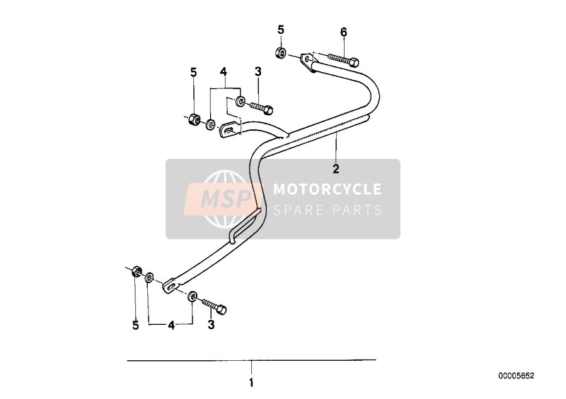 BMW R 65 RT SF 1985 SET OF CASE HOLDERS / INTEGRAL CASE for a 1985 BMW R 65 RT SF