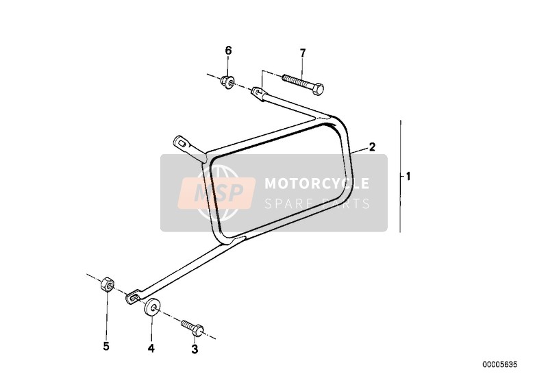 BMW R 80 1994 SET OF CASE HOLDERS / TOURING CASE for a 1994 BMW R 80