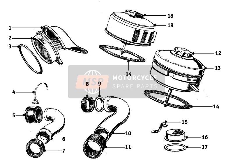 BMW R 67/2/3 1953 AIR CLEANER for a 1953 BMW R 67/2/3