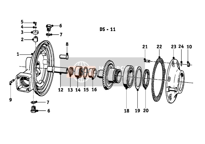 BMW R 69 1956 REAR-AXLE-DRIVE 2 for a 1956 BMW R 69