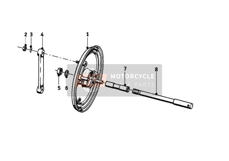 BMW R 69 S 1964 FRONT WHEEL BRAKE 3 for a 1964 BMW R 69 S