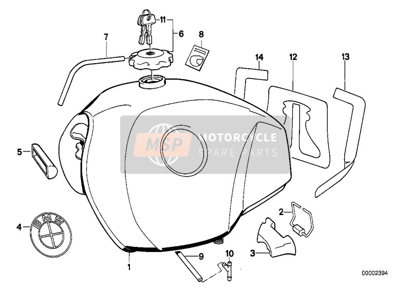 51142307131, Foil Left, BMW, 1