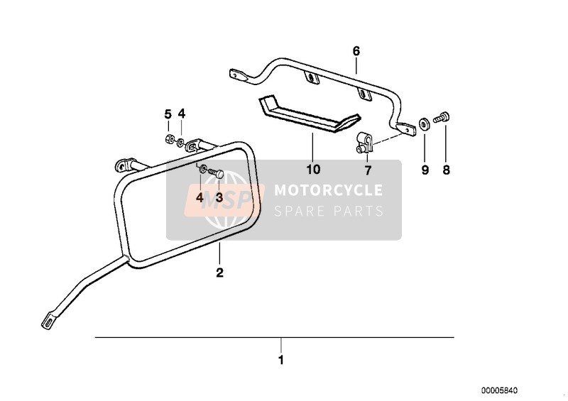 46542316361, Kofferhalter Links, BMW, 0