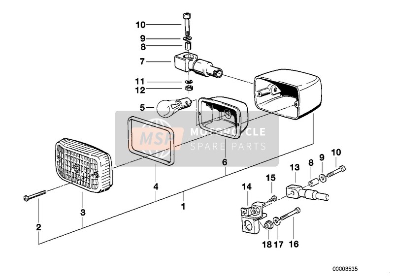 BMW R 100 GS PD 1989 Luz intermitente para un 1989 BMW R 100 GS PD