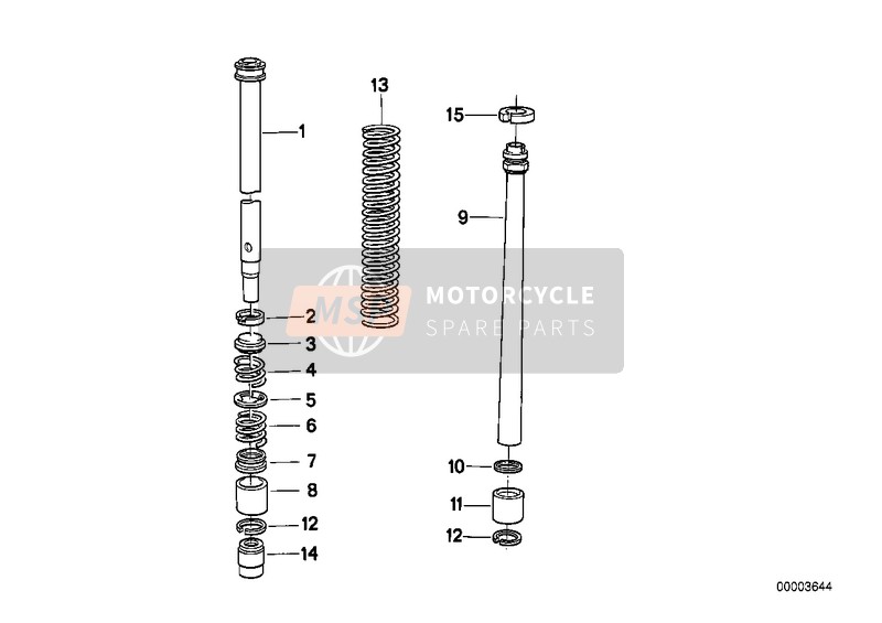 BMW R 100 GS PD 1989 Amortisseur pour un 1989 BMW R 100 GS PD