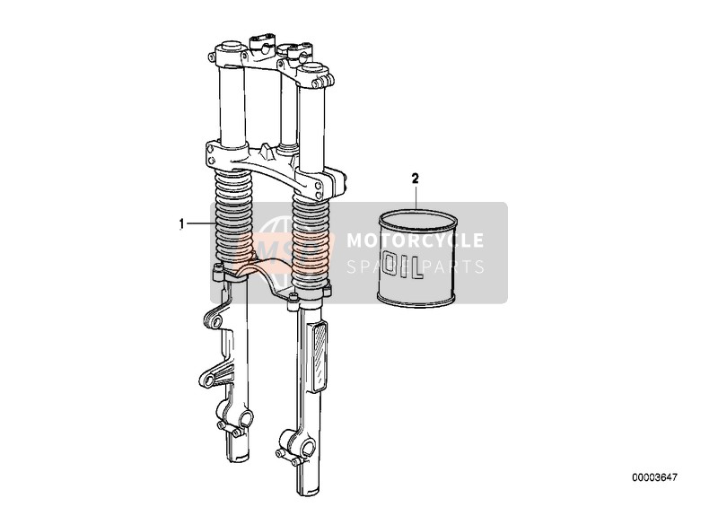 BMW R 80 GS 1995 Telescope-fork for a 1995 BMW R 80 GS