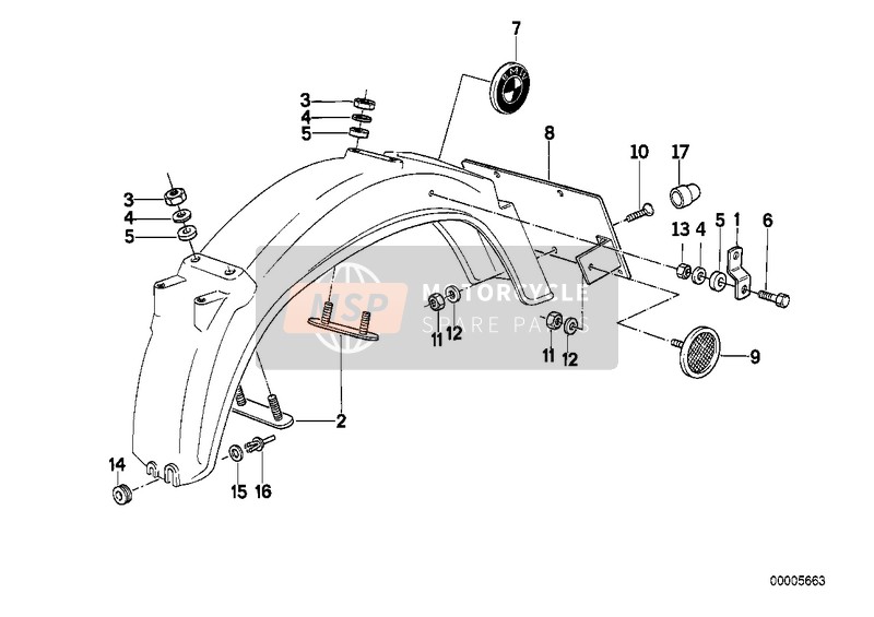 REAR MUDGUARD/MOUNTING PARTS, MOUNTING