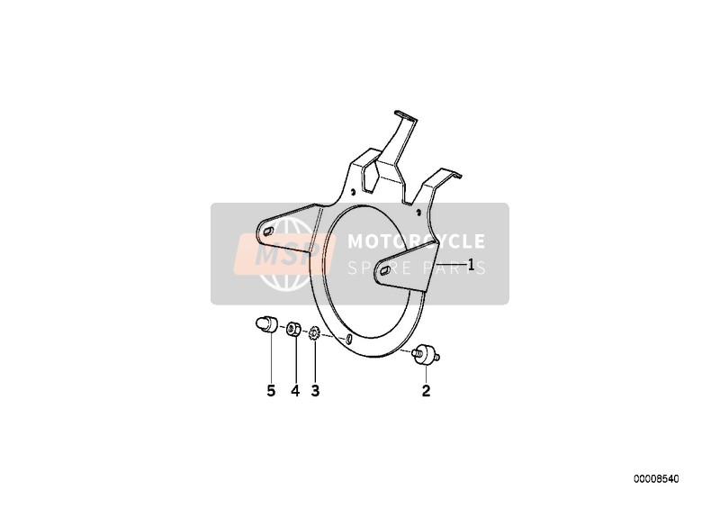 BMW R 100 R 91 1995 Koplamphouder voor een 1995 BMW R 100 R 91