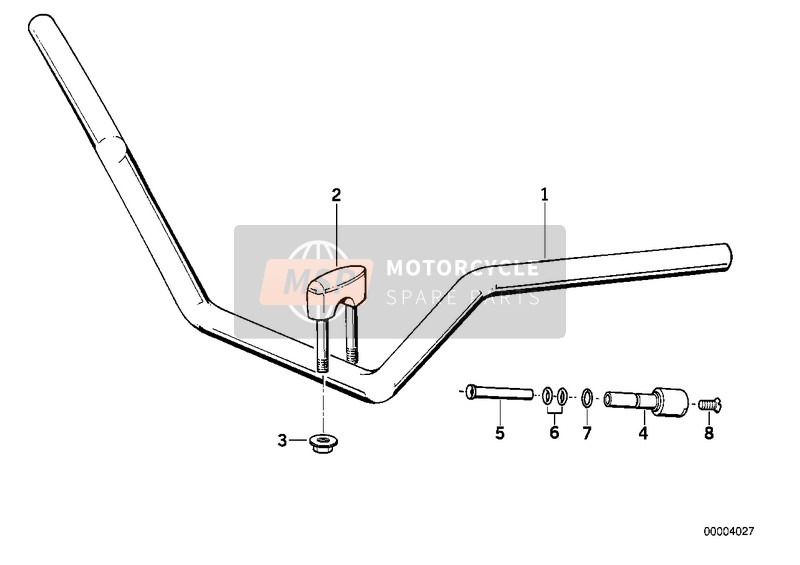 BMW R 100 R 91 1992 LENKER für ein 1992 BMW R 100 R 91