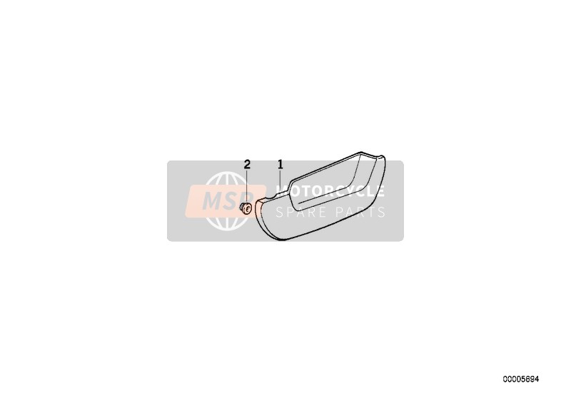 BMW R 100 R 91 1996 Batterie Couverture pour un 1996 BMW R 100 R 91