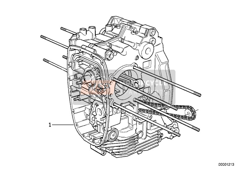 BMW R 850 C 99 (0421) 1998 Motor 1 voor een 1998 BMW R 850 C 99 (0421)