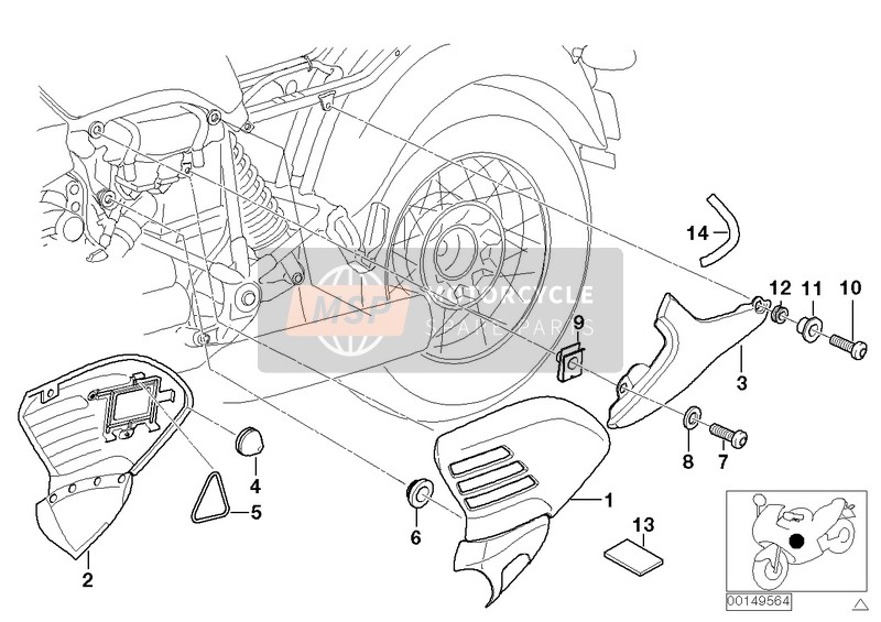 BMW R 850 C 99 (0421) 1999 Couverture pour un 1999 BMW R 850 C 99 (0421)