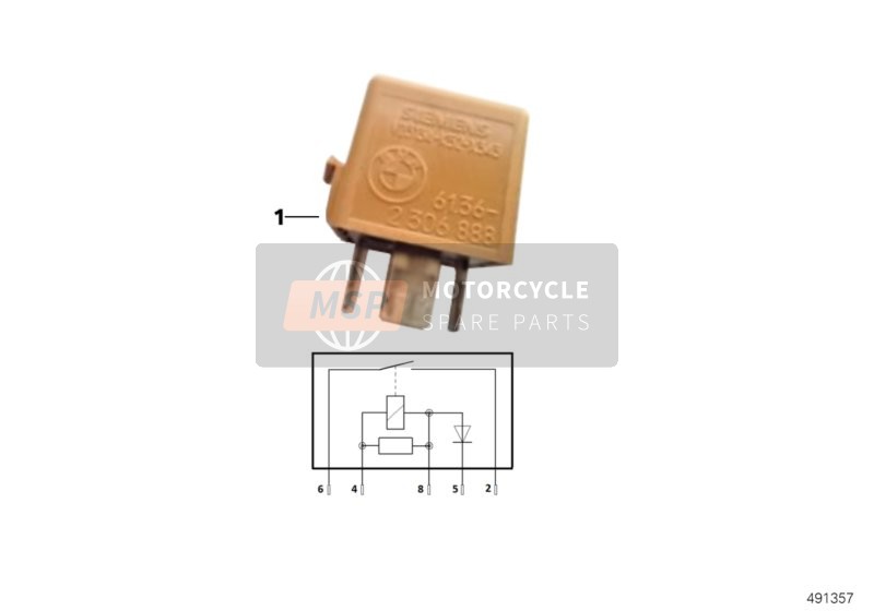 BMW R 850 C 99 (0421) 1999 STARTER RELAY for a 1999 BMW R 850 C 99 (0421)