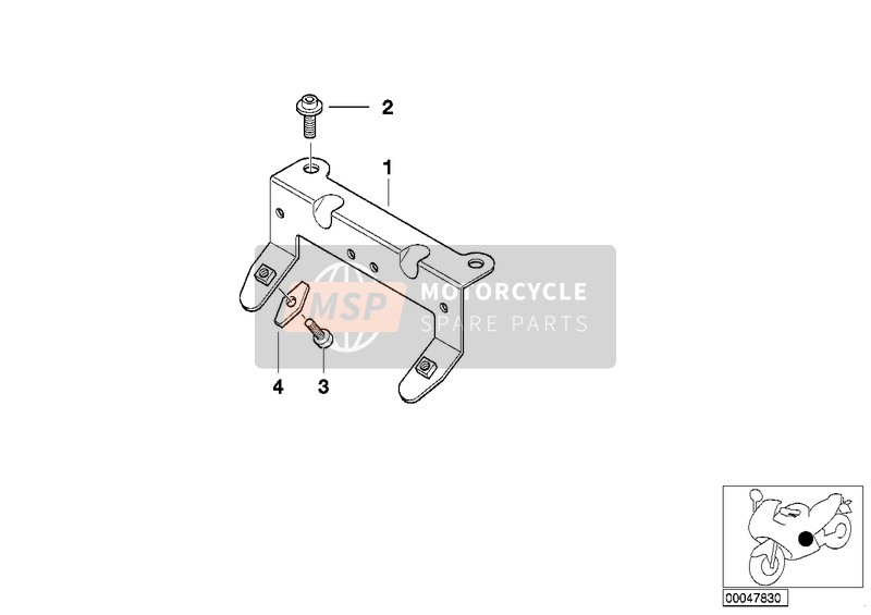 BMW R 850 C 99 (0421) 1998 Soporte bobina de encend. para un 1998 BMW R 850 C 99 (0421)