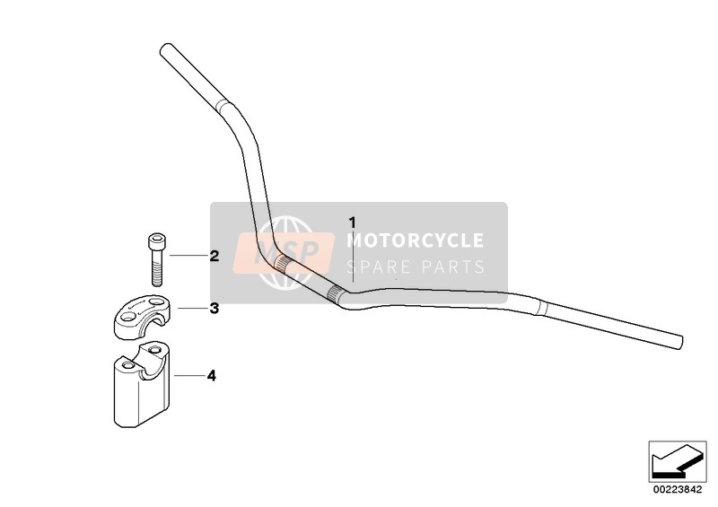 BMW R 850 C 99 (0421) 1999 Manillar Avantgarde para un 1999 BMW R 850 C 99 (0421)