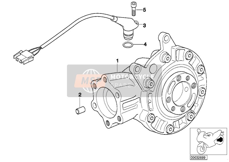 BMW R 850 C 99 (0421) 1999 Pont arrière pour un 1999 BMW R 850 C 99 (0421)