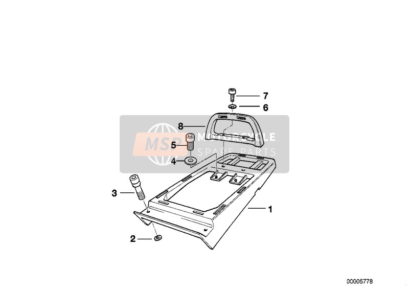 BMW R 850 GS 95 (0403) 1997 LUGGAGE CARRIER for a 1997 BMW R 850 GS 95 (0403)