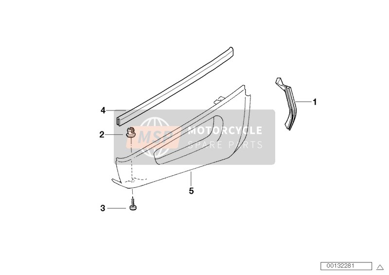 BMW R 850 GS 95 (0403) 2000 Carenado lateral para un 2000 BMW R 850 GS 95 (0403)