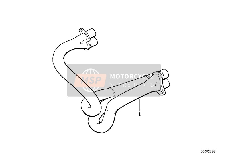 BMW R 850 GS 95 (0403) 1999 EXHAUST MANIFOLD for a 1999 BMW R 850 GS 95 (0403)