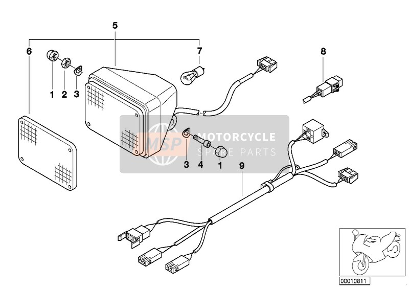 BMW R 850 R 02 (0428) 2006 Luce di segnalazione per un 2006 BMW R 850 R 02 (0428)