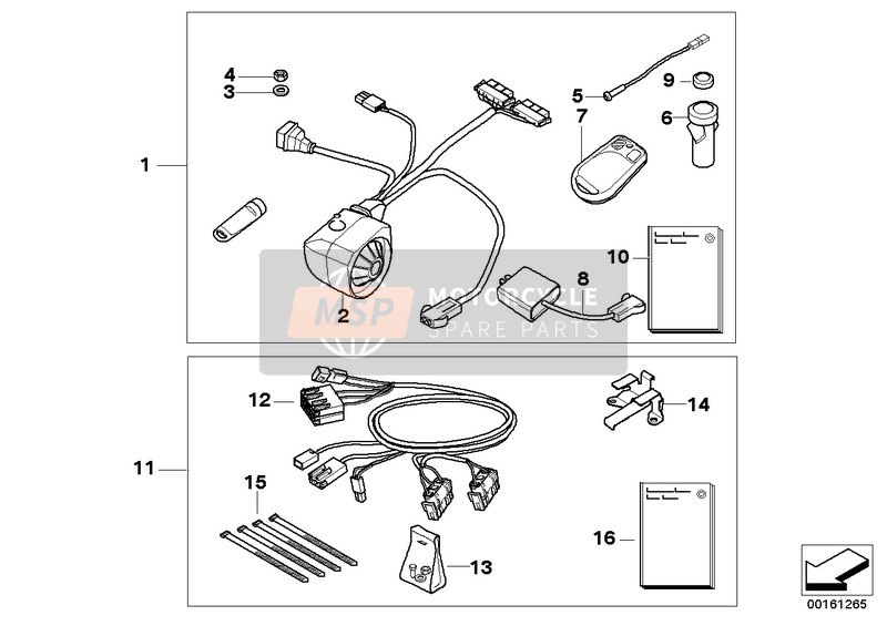 BMW R 850 R 02 (0428) 2000 ALARM SYSTEMS 5.1 1 for a 2000 BMW R 850 R 02 (0428)