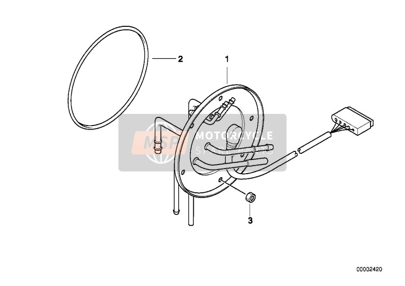 BMW R 850 R 02 (0428) 2000 Jauge de carburant pour un 2000 BMW R 850 R 02 (0428)