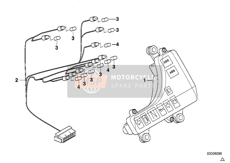 BMW R 850 R 94 (0401,0406) 2000 Lámpara de control para un 2000 BMW R 850 R 94 (0401,0406)