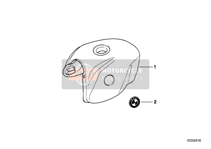 BMW R 850 R 94 (0401,0406) 1998 Serbatoio di carburante per un 1998 BMW R 850 R 94 (0401,0406)