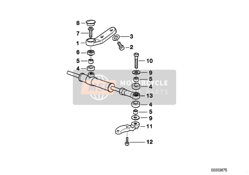 BMW R 850 R 94 (0401,0406) 2002 Amortisseur de direction pour un 2002 BMW R 850 R 94 (0401,0406)