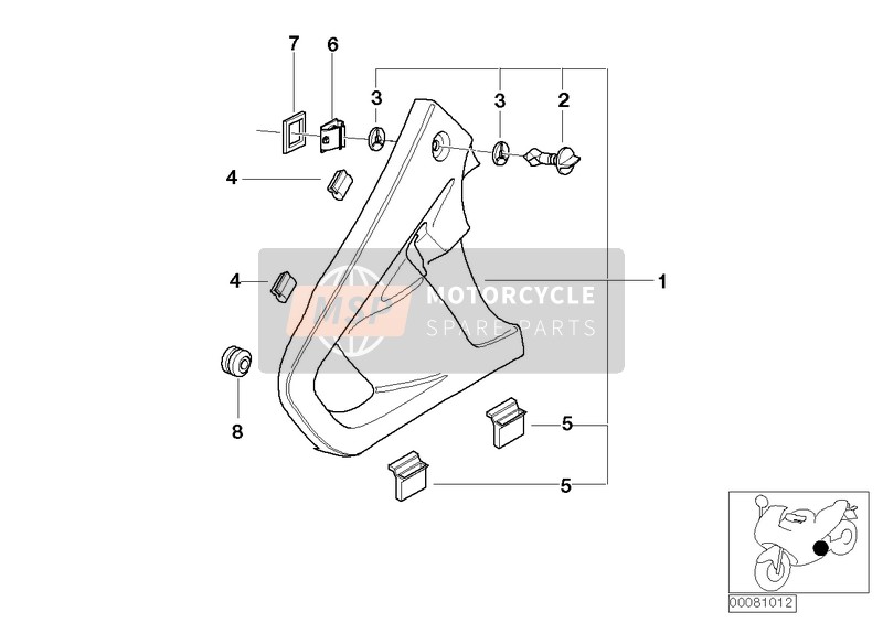 BMW R 850 RT 02 (0417) 2002 Recouvrement noir pour un 2002 BMW R 850 RT 02 (0417)