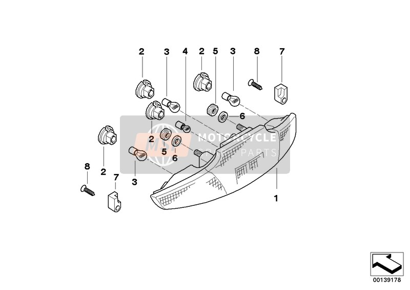 TAIL LIGHT MOUNTING PARTS