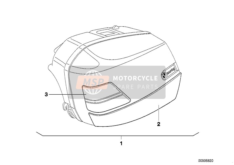 BMW R 850 RT 96 (0412) 1996 INSTALLING SET MOULDING ROCKER PANEL for a 1996 BMW R 850 RT 96 (0412)