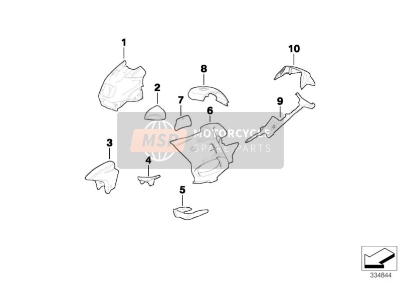 BMW R 850 RT 96 (0412) 1999 Pezzi ammannite per un 1999 BMW R 850 RT 96 (0412)