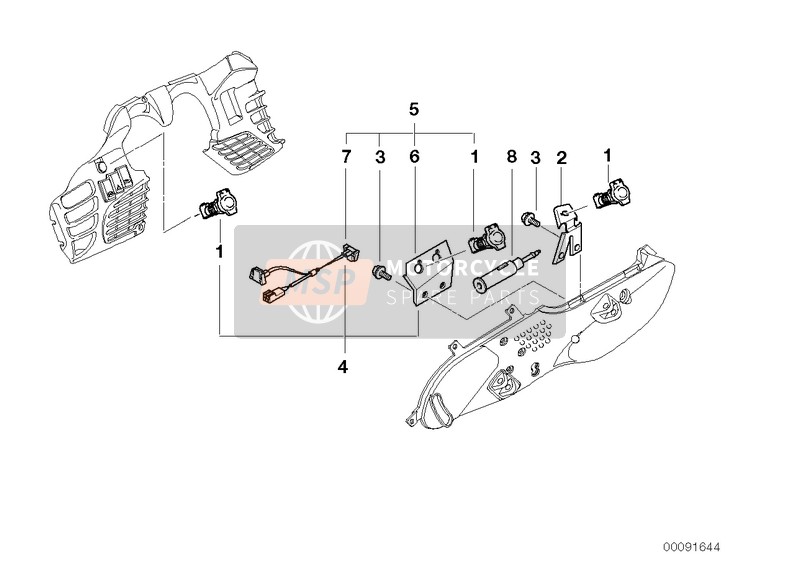 BMW R 850 RT 96 (0412) 2001 PLUG-IN SOCKET for a 2001 BMW R 850 RT 96 (0412)