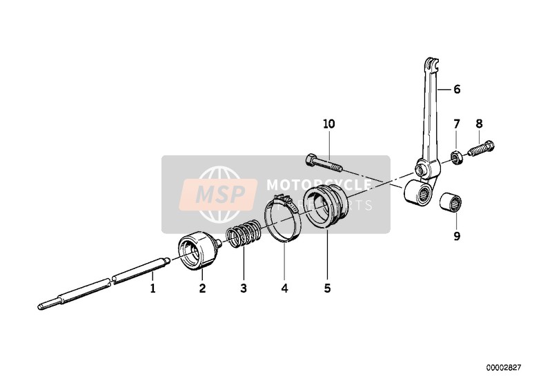 BMW R 850 RT 96 (0412) 2001 Commande d'embrayage pour un 2001 BMW R 850 RT 96 (0412)